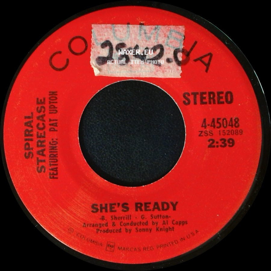 Spiral Staircase Featuring Pat Upton - Judas To The Love We Knew / She's Ready side B