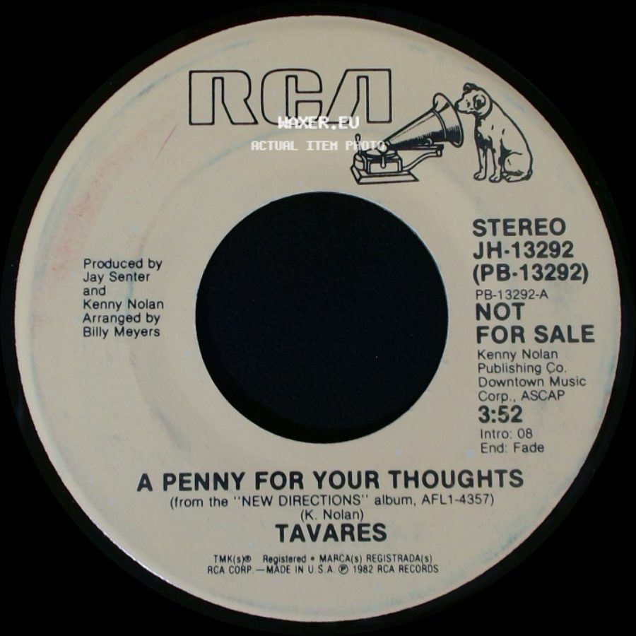 Tavares - A Penny For Your Thoughts / A Penny For Your Thoughts side B