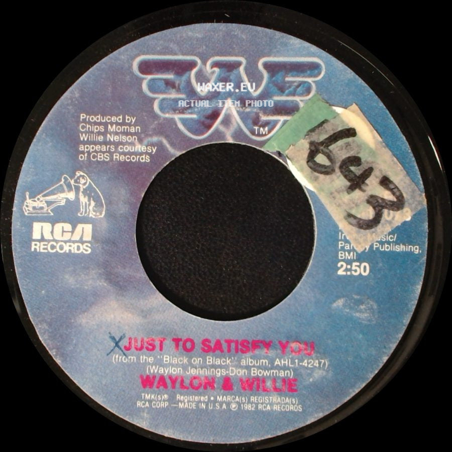 Waylon & Willie / Waylon - Just To Satisfy You / Get Naked With Me side A