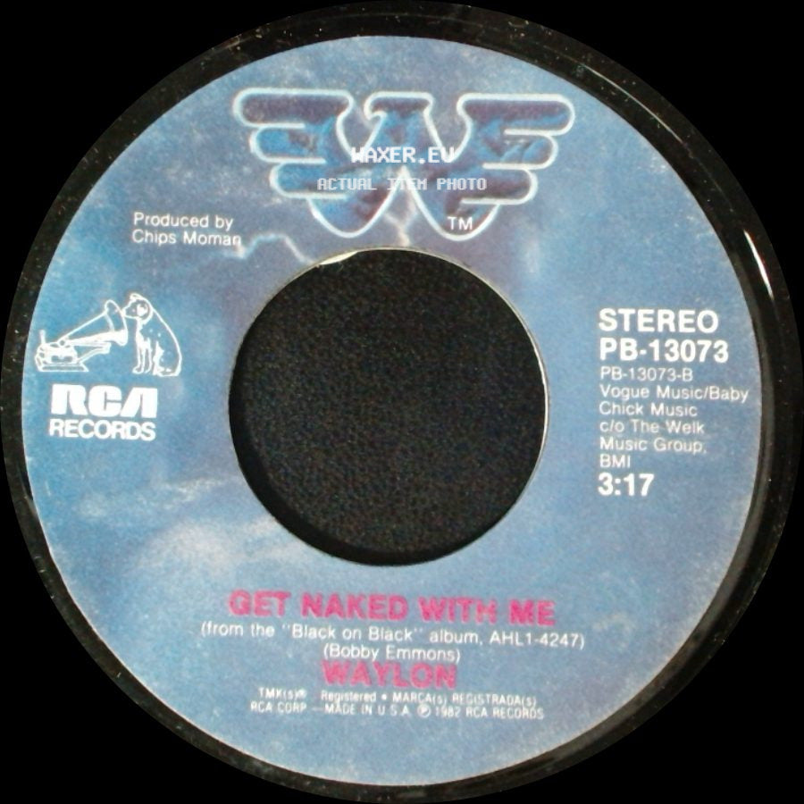 Waylon & Willie / Waylon - Just To Satisfy You / Get Naked With Me side B