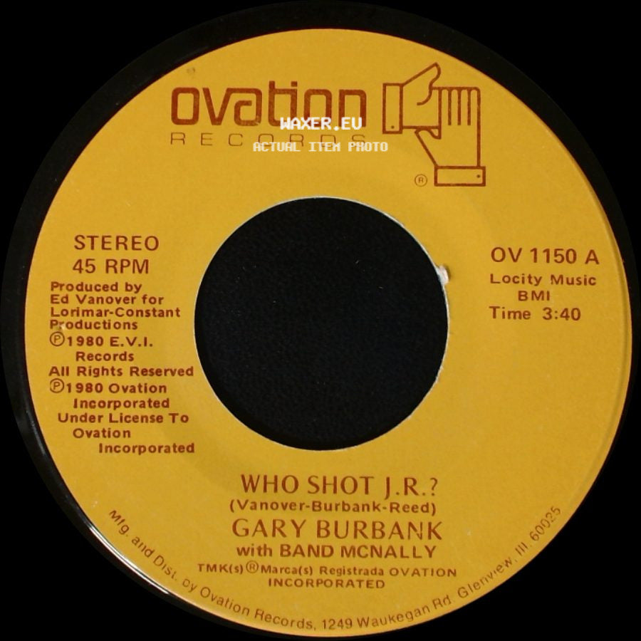 Tennessee Valley Authority / Gary Burbank With Band Mcnally - Honkin' / Who Shot J.R.? side B