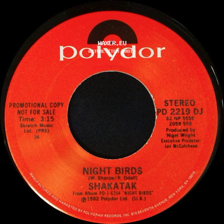Shakatak - Night Birds / Night Birds side B