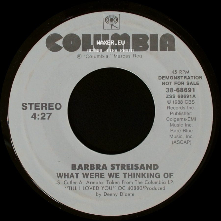 Barbra Streisand - What Were We Thinking Of / What Were We Thinking Of side A