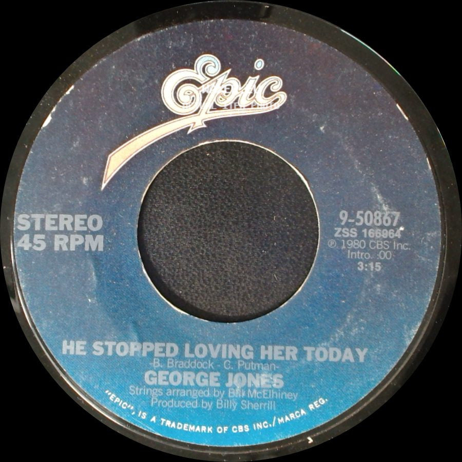 George Jones - He Stopped Loving Her Today / A Hard Act To Follow side A