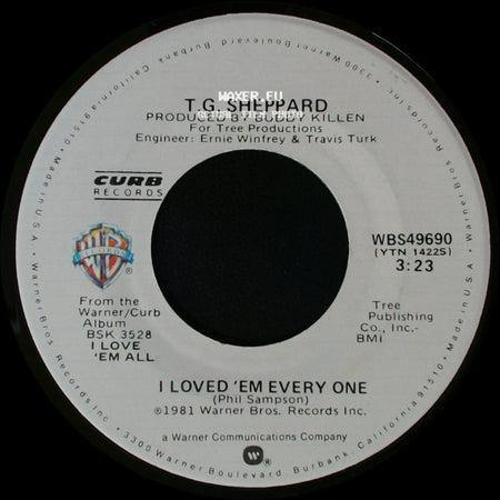 T.G. Sheppard - I Loved 'em Every One / I Could Never Dream The Way You Feel side A