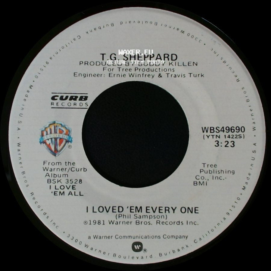 T.G. Sheppard - I Loved 'em Every One / I Could Never Dream The Way You Feel side A