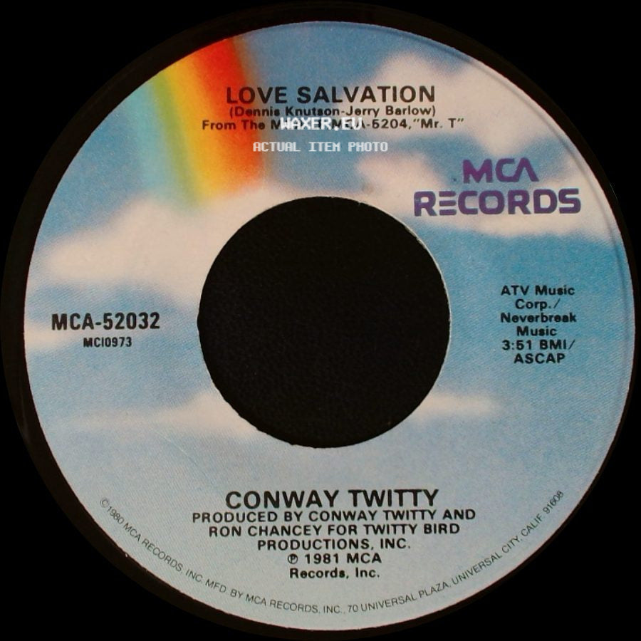 Conway Twitty - Over Thirty (Not Over The Hill) / Love Salvation side B