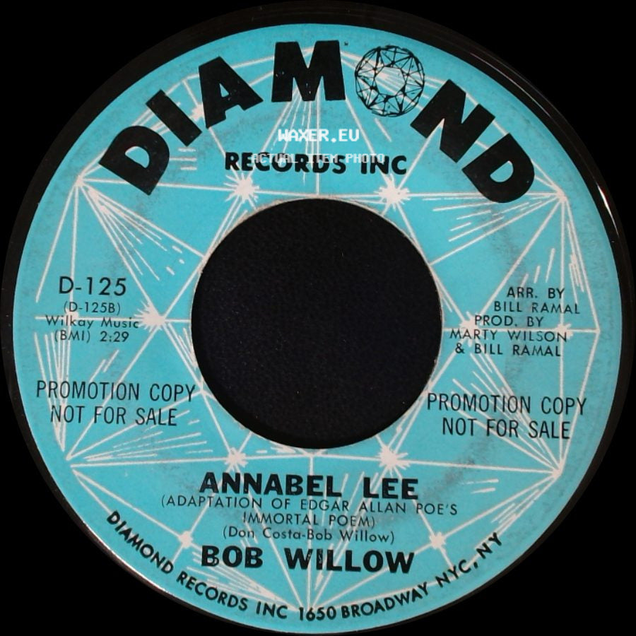 Bob Willow - Annabel Lee / The One Rose (That's Left In My Heart) side A