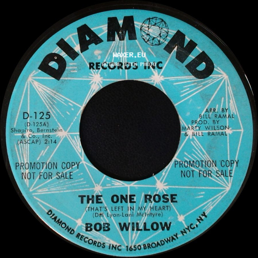 Bob Willow - Annabel Lee / The One Rose (That's Left In My Heart) side B