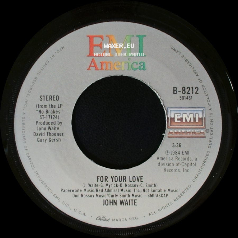 John Waite - For Your Love / Missing You side A