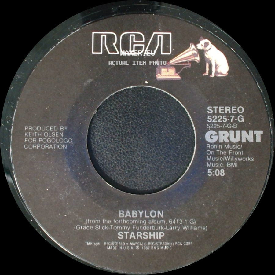 Starship - Babylon / It's Not Over ('til It's Over) side A
