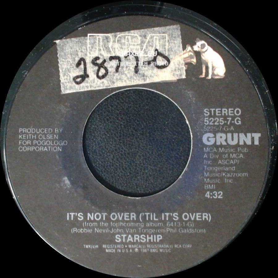 Starship - Babylon / It's Not Over ('til It's Over) side B