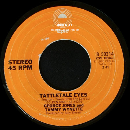 George Jones And Tammy Wynette - Tattletale Eyes / Near You side A