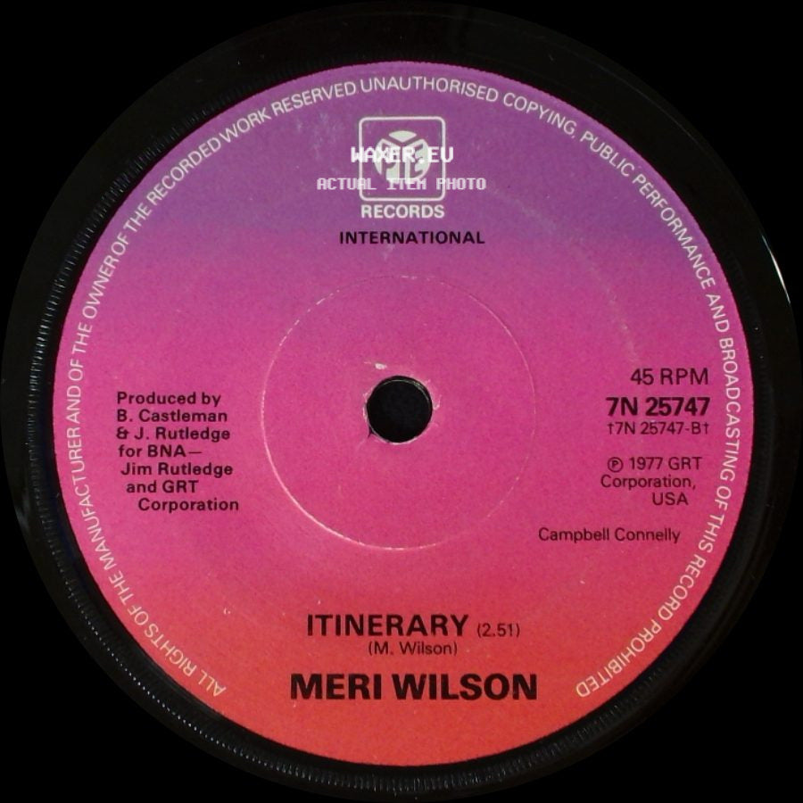 Meri Wilson - Telephone Man / Itinerary side B