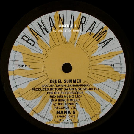 Bananarama - Cruel Summer / Summer Dub side A