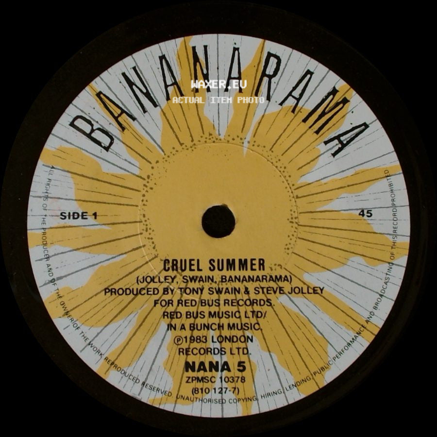 Bananarama - Cruel Summer / Summer Dub side A