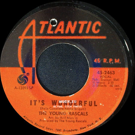 The Young Rascals - Of Course / It's Wonderful side B