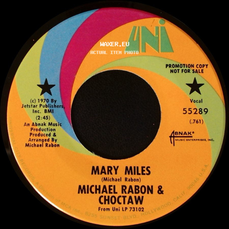 Michael Rabon & Choctaw - California, Hollywood / Mary Miles side B