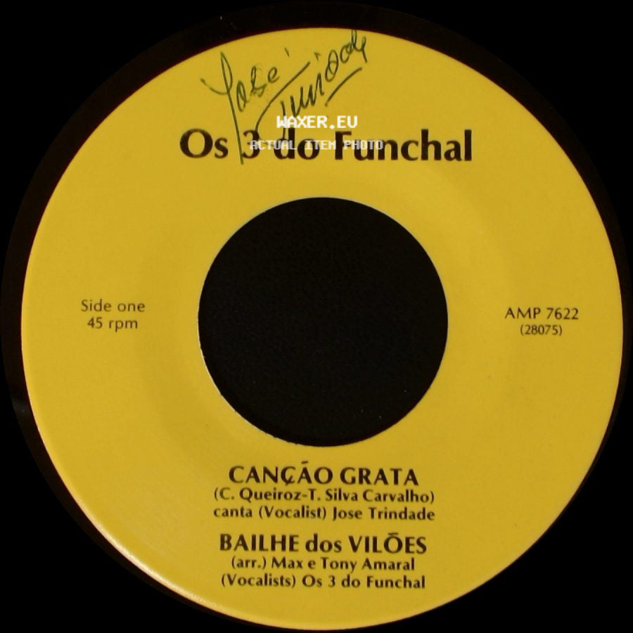 Os 3 Do Funchal - Canção Grata / Bailhe Dos Vilões / La Novia / La Bamba side A