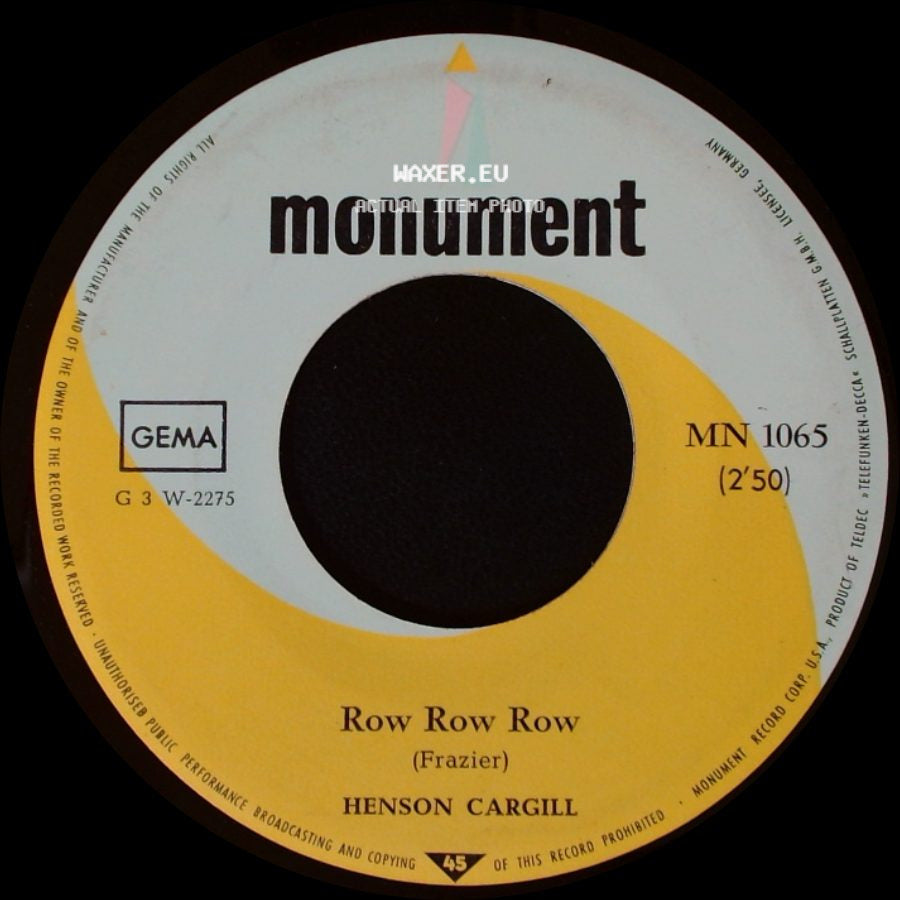 Henson Cargill - Six White Horses / Row Row Row side B