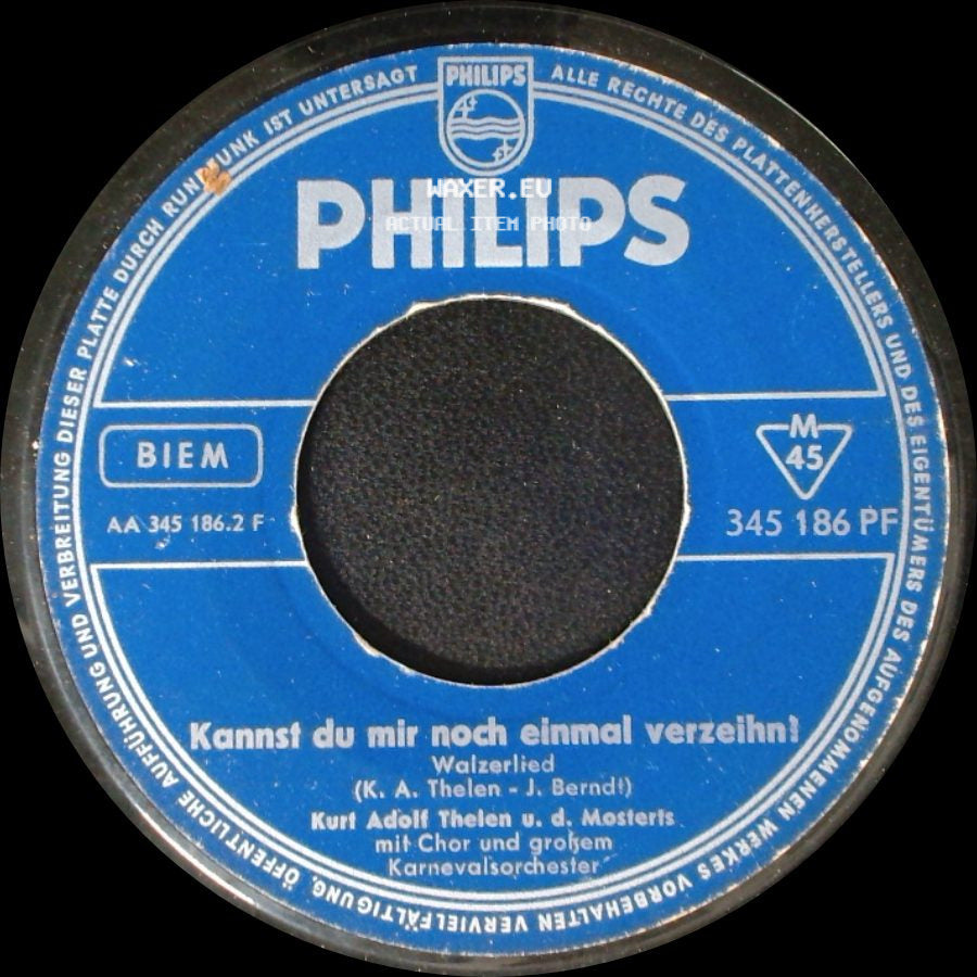 Kurt Adolf Thelen U. D. Mosterts - Kannst Du Mir Noch Einmal Verzeihn! / Der Böse Weingeist side A