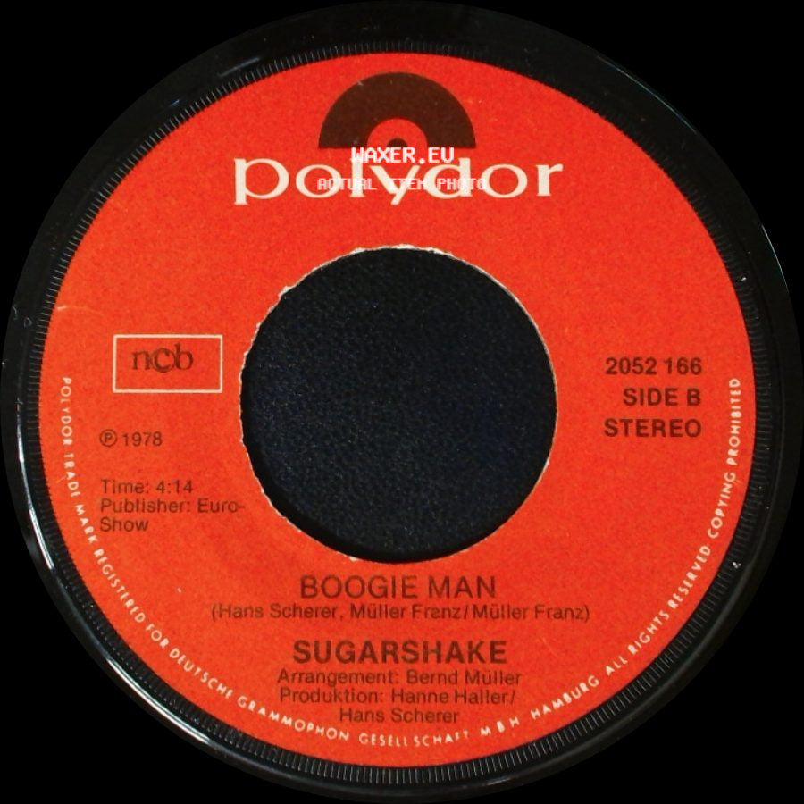 Sugarshake - One Night Stand / Boogie Man side B