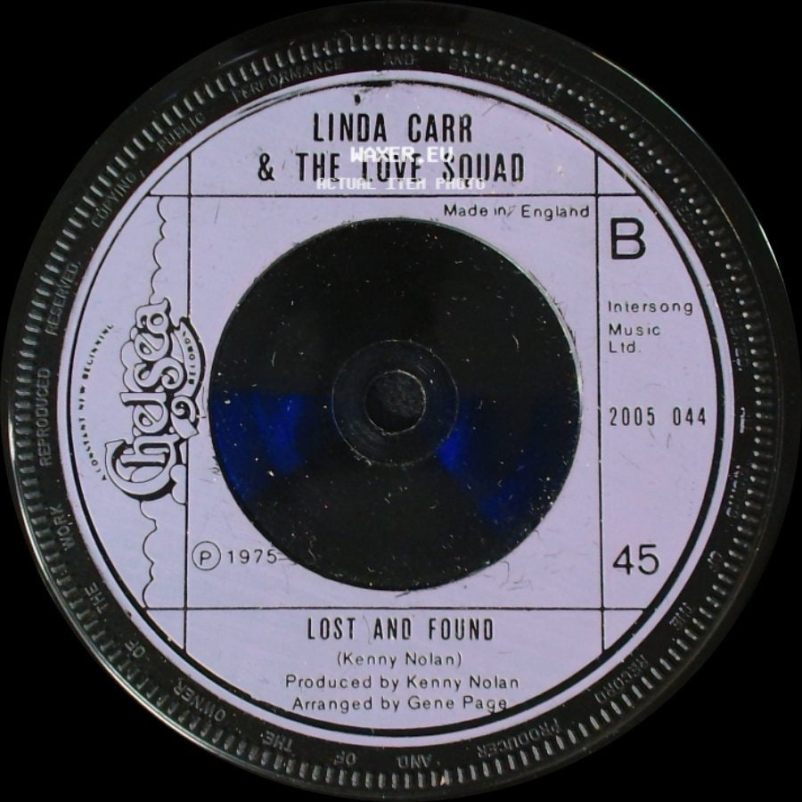 Linda Carr & The Love Squad - Dial L For The Love Squad / Lost And Found side B