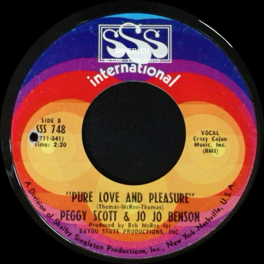 Peggy Scott & Jo Jo Benson - Pickin' Wild Mountain Berries / Pure Love And Pleasure side B