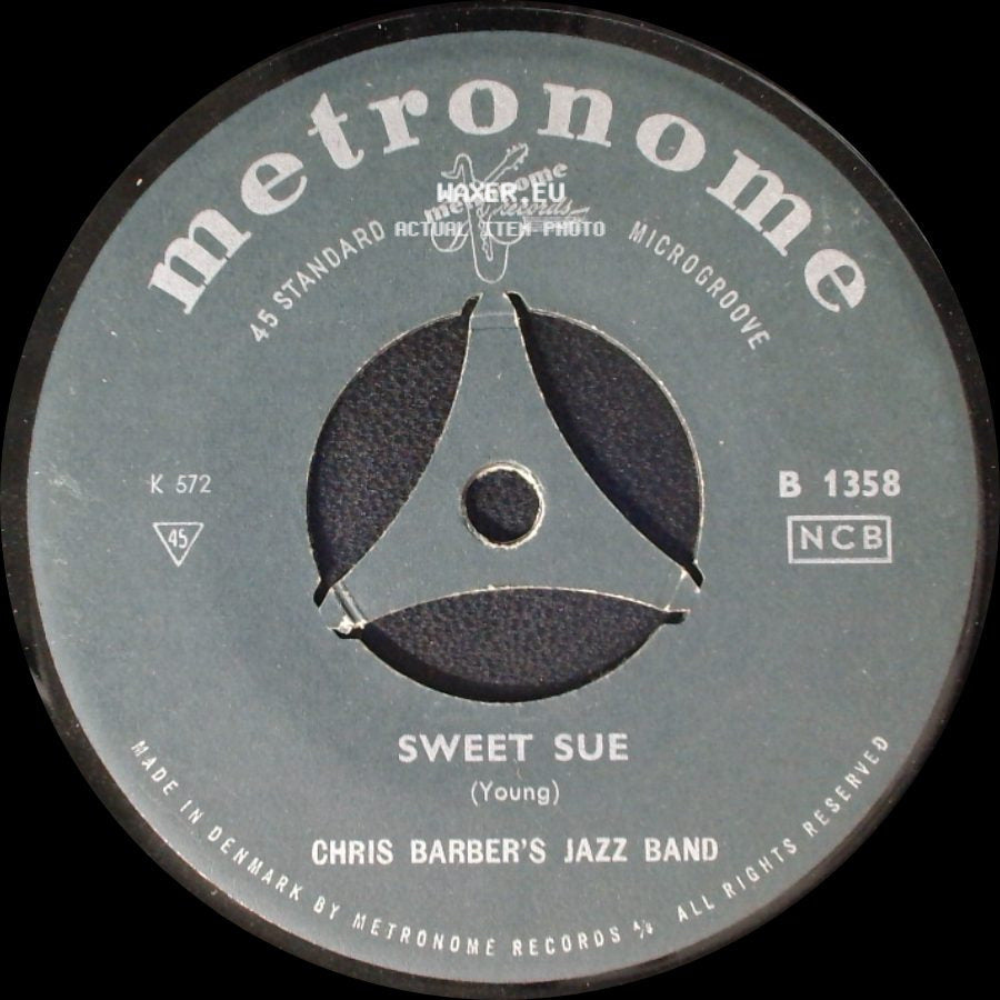 Chris Barber's Jazz Band - Sweet Sue / Sweet Georgia Brown side A
