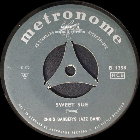 Chris Barber's Jazz Band - Sweet Sue / Sweet Georgia Brown side A