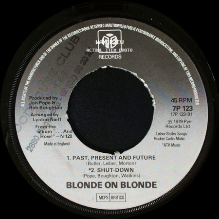 Blonde On Blonde - The Letter / Unknown Title B side B