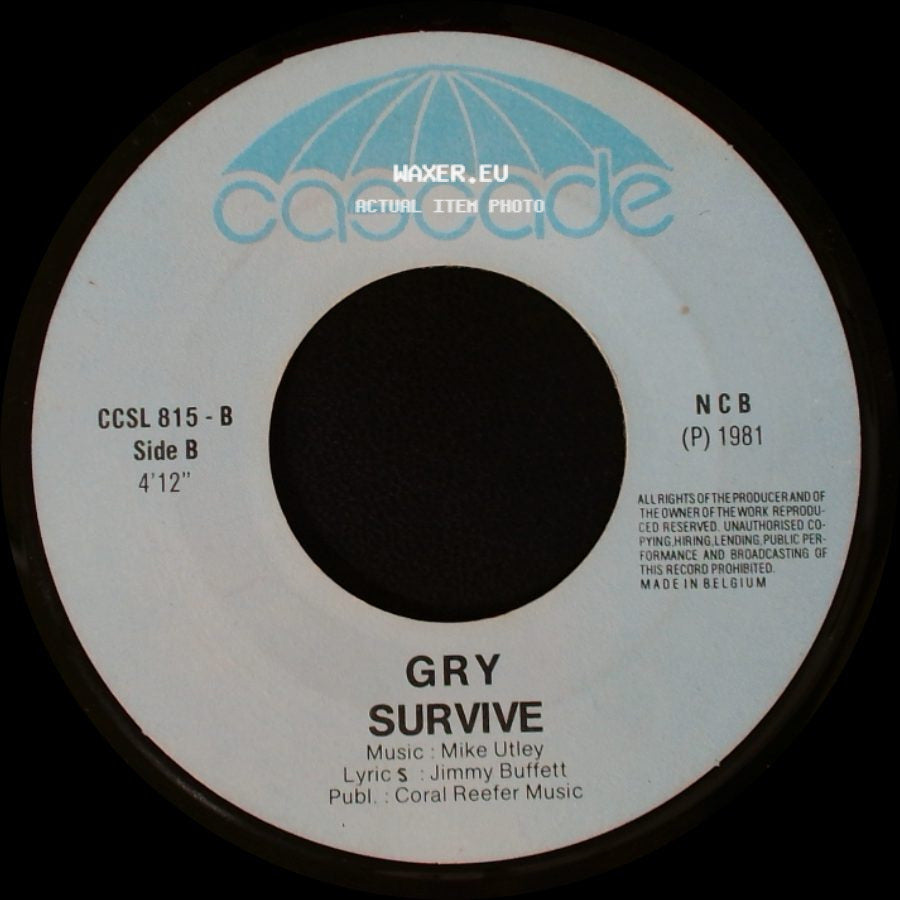 Gry - How I Love That Guy / Survive side B