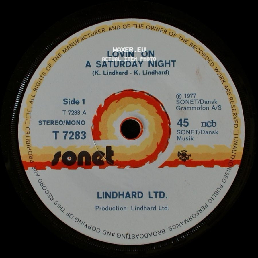 Lindhard Ltd. - Lovin' On A Saturday Night / Still Every Guitar Tells Me A Story side A