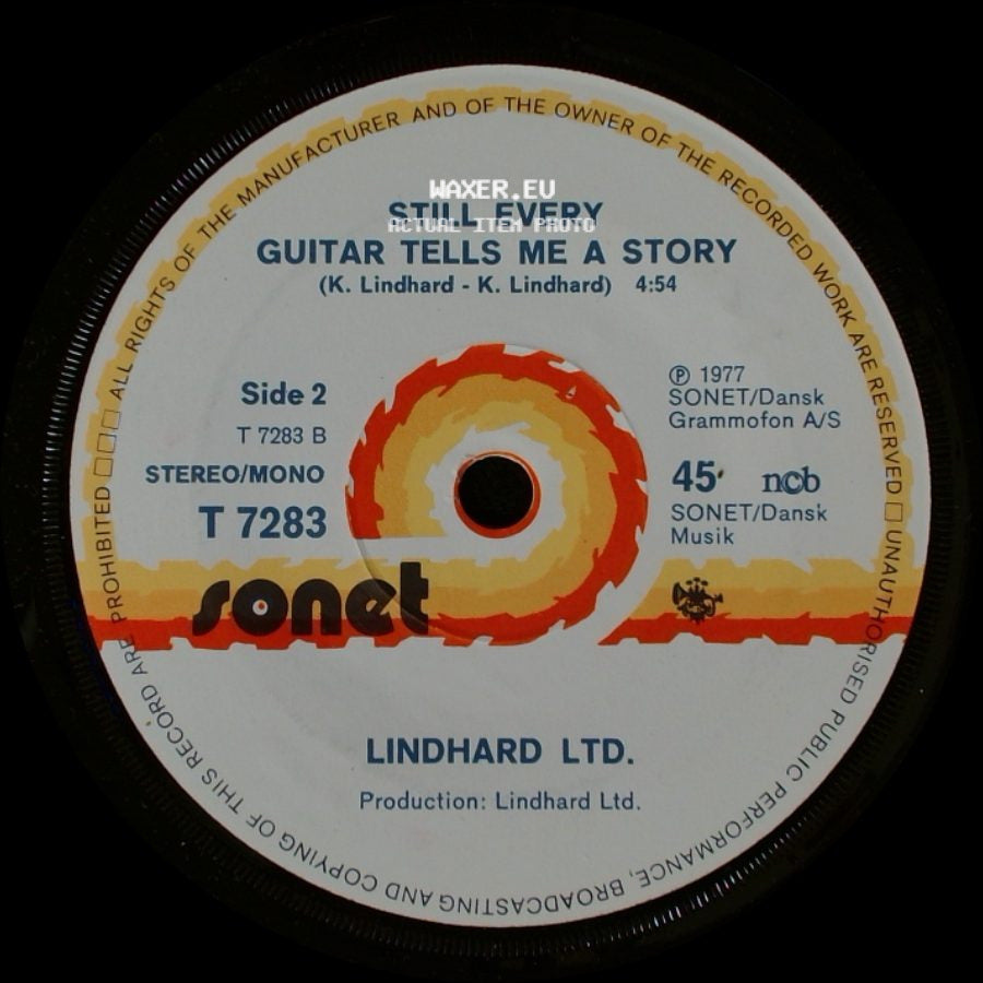 Lindhard Ltd. - Lovin' On A Saturday Night / Still Every Guitar Tells Me A Story side B