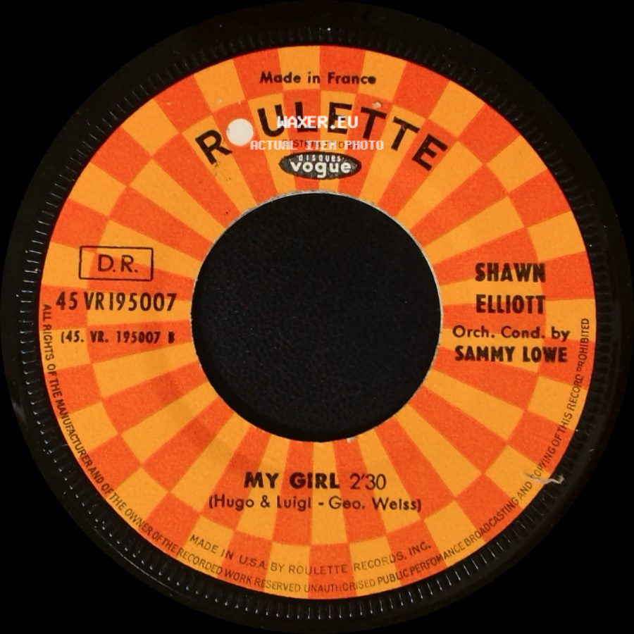 Shawn Elliott - My Girl / Shame And Scandal In The Family side A