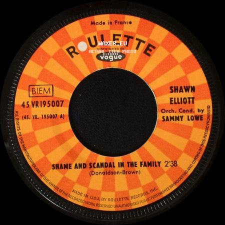Shawn Elliott - My Girl / Shame And Scandal In The Family side B