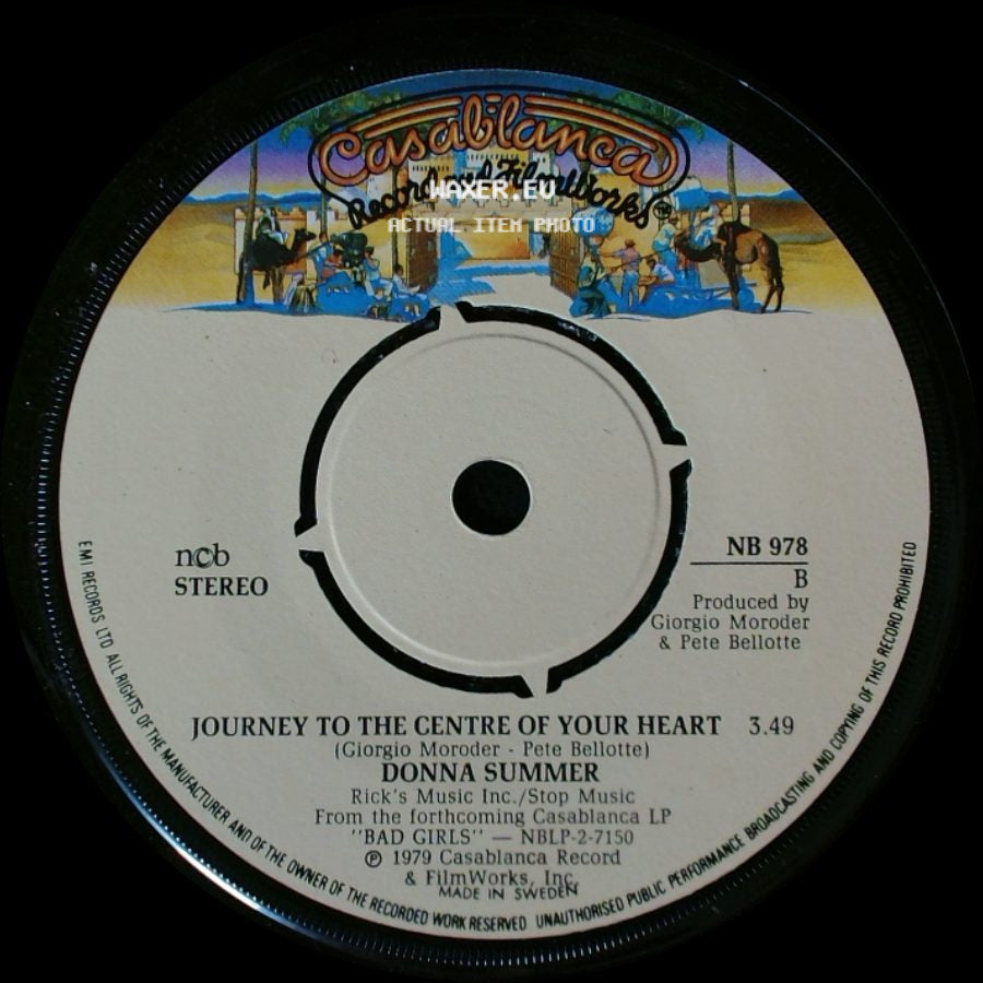 Donna Summer - Hot Stuff / Journey To The Centre Of Your Heart side B
