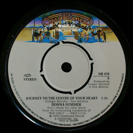Donna Summer - Hot Stuff / Journey To The Centre Of Your Heart side B