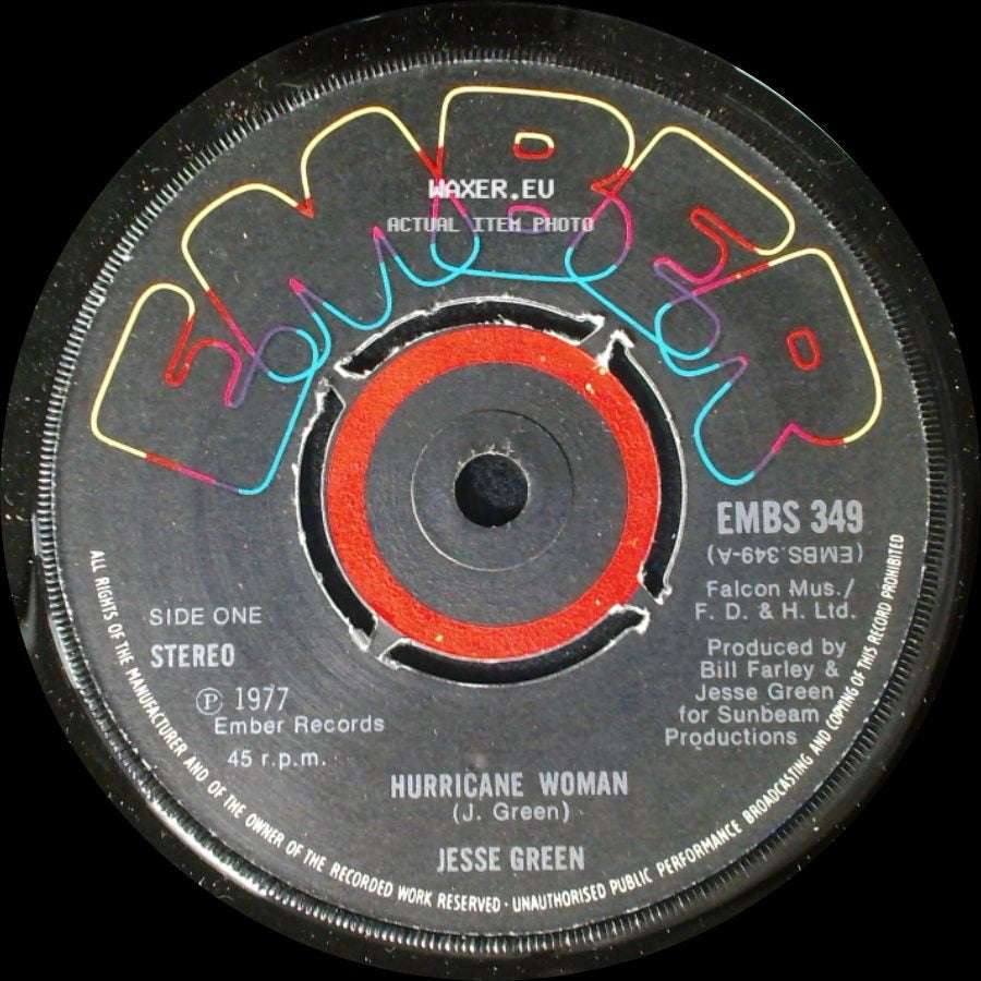 Jesse Green - Hurricane Woman / Summer Days side A