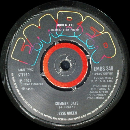 Jesse Green - Hurricane Woman / Summer Days side B