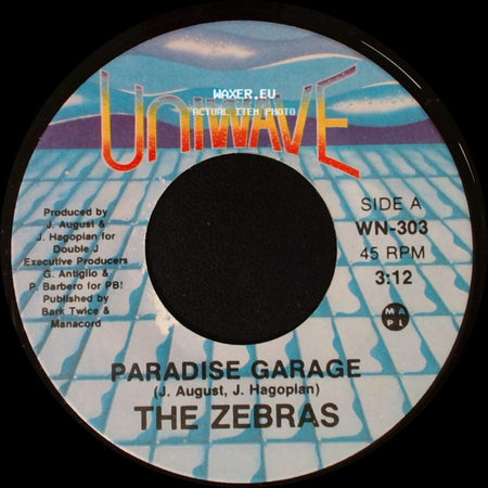 The Zebras - Paradise Garage / Paradise Garage side A