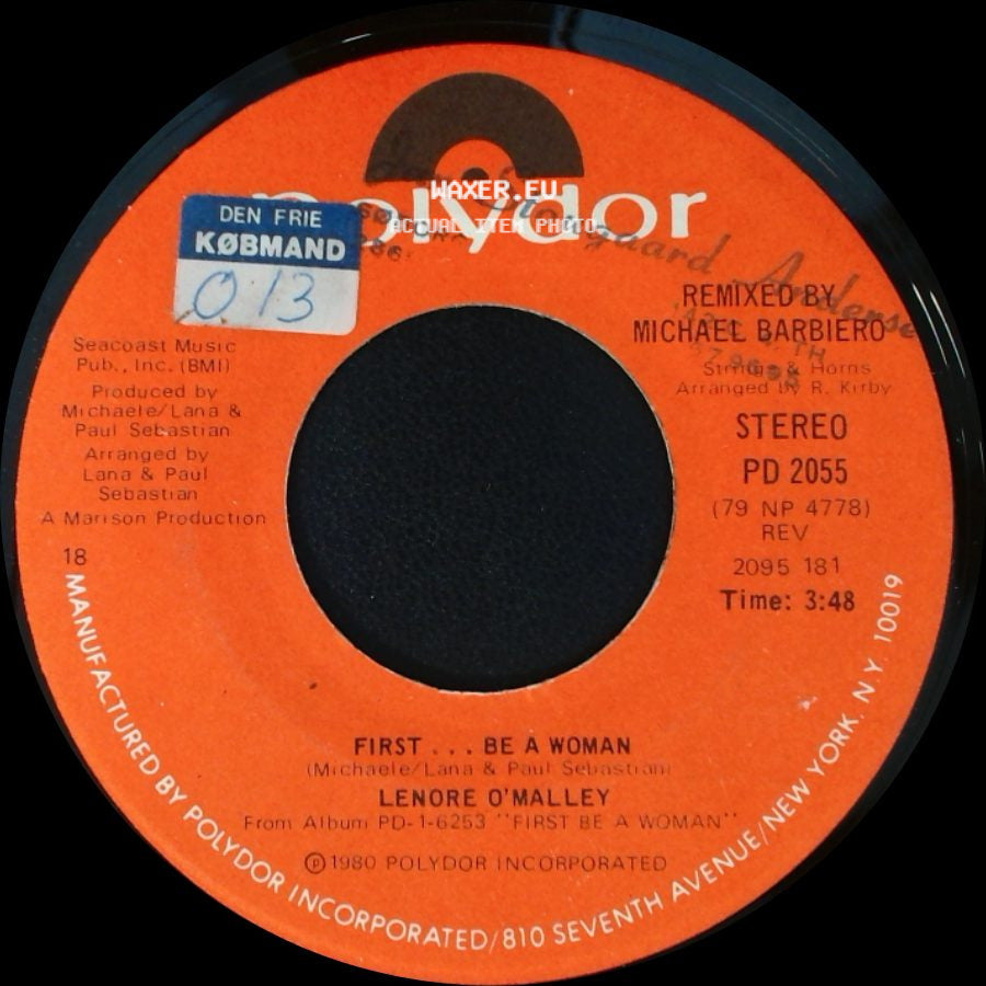 Lenore O'malley - First... Be A Woman / Put A Rainbow In Your Heart side A