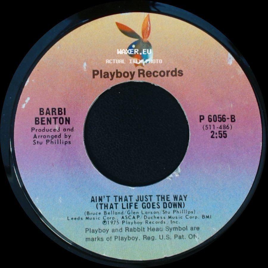 Barbi Benton - The Reverend Bob / Ain't That Just The Way (That Life Goes Down) side B