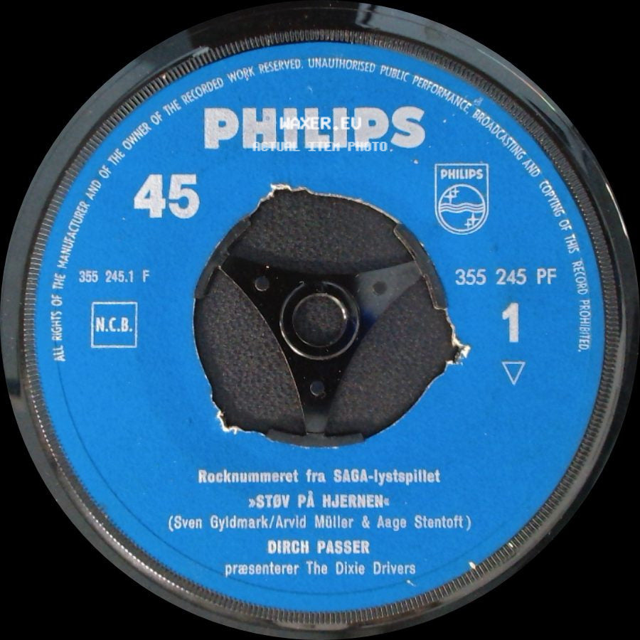 Dirch Passer / Dirch Passer Præsenterer The Dixie Drivers - Det Er Tre Uger Siden (I'm So Ashamed) / Støv På Hjernen side B