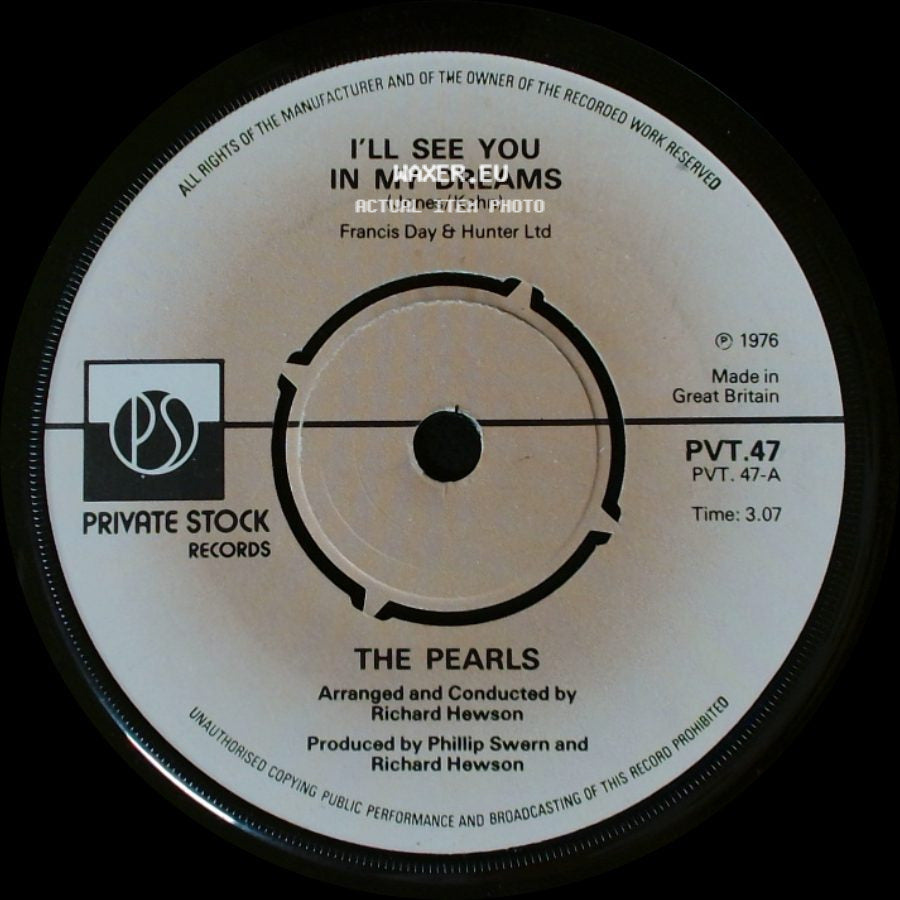 The Pearls' Orchestra / The Pearls - Pearly / I'll See You In My Dreams side B
