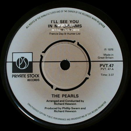 The Pearls' Orchestra / The Pearls - Pearly / I'll See You In My Dreams side B