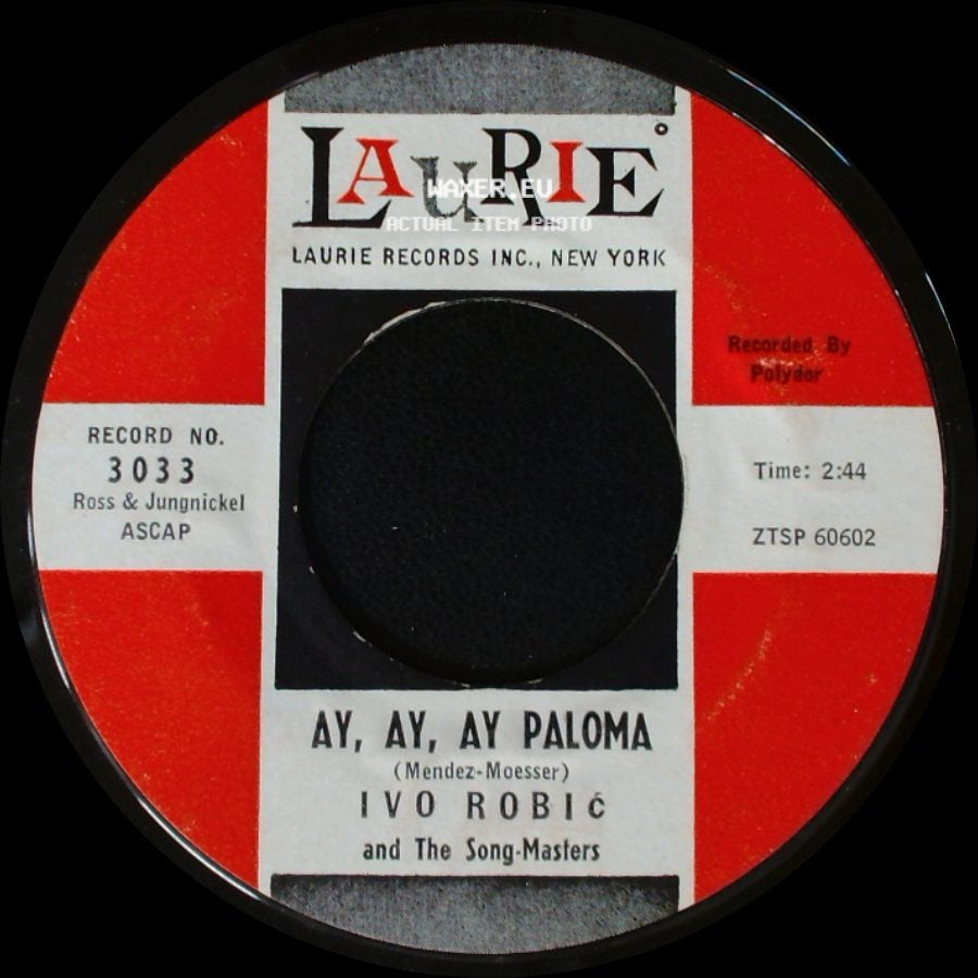 Ivo Robic And The Song-Masters - Morgen / Ay, Ay, Ay Paloma side B