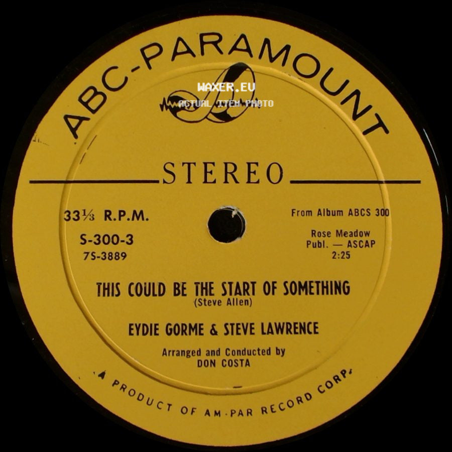 Eydie Gorme & Steve Lawrence - This Could Be The Start Of Something / Flattery side A