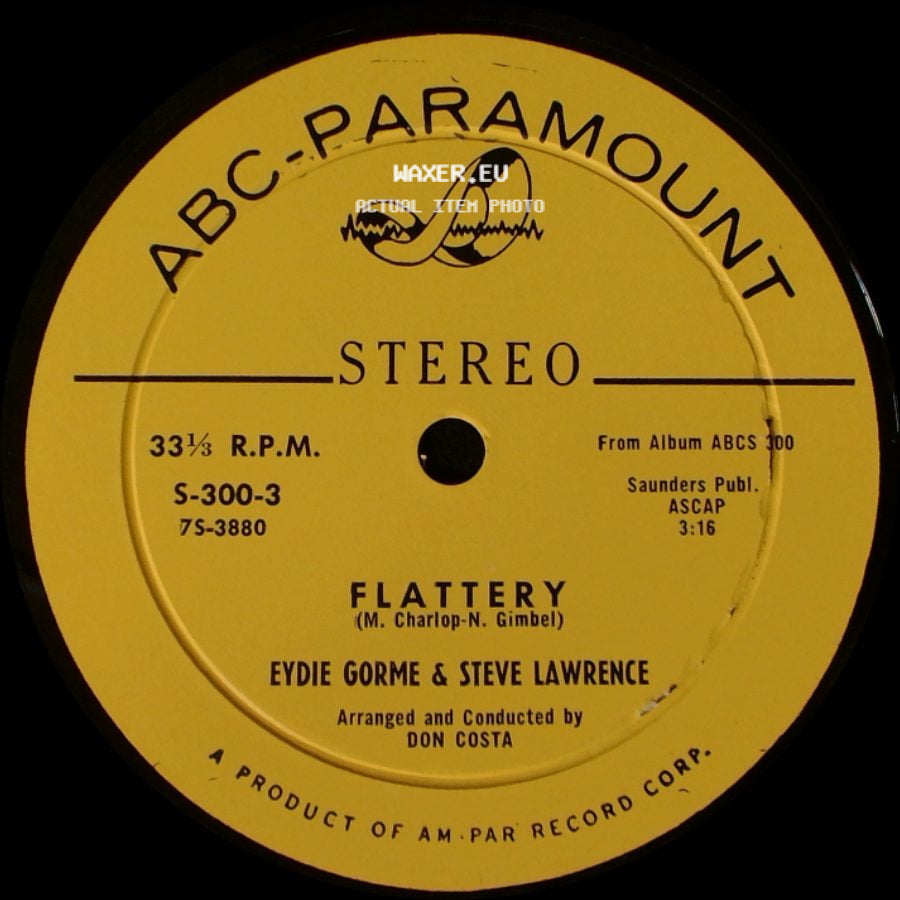 Eydie Gorme & Steve Lawrence - This Could Be The Start Of Something / Flattery side B