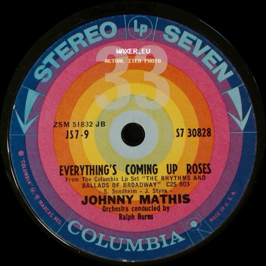 Johnny Mathis - Everything's Coming Up Roses / I Wish I Were In Love Again side A